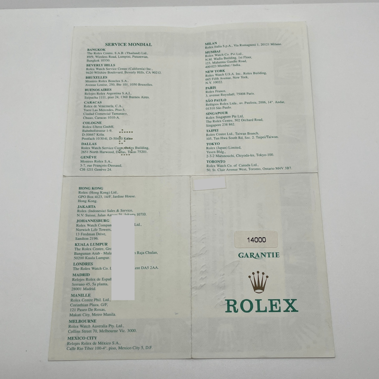 Rolex Air-King Ref. 14000 Year 1999 *ITALIAN PAPERS*