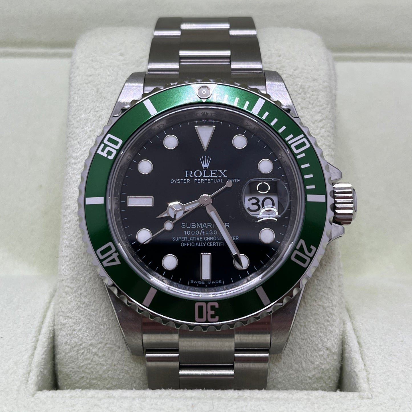 Rolex Submariner Date Ref. 16610LV NOS FULL-SET, garanzia ITA