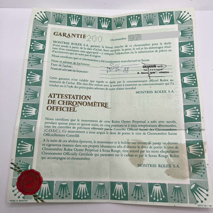 Rolex Submariner Date Ref. 16803 Never Polished Full-Set *Italian Papers*