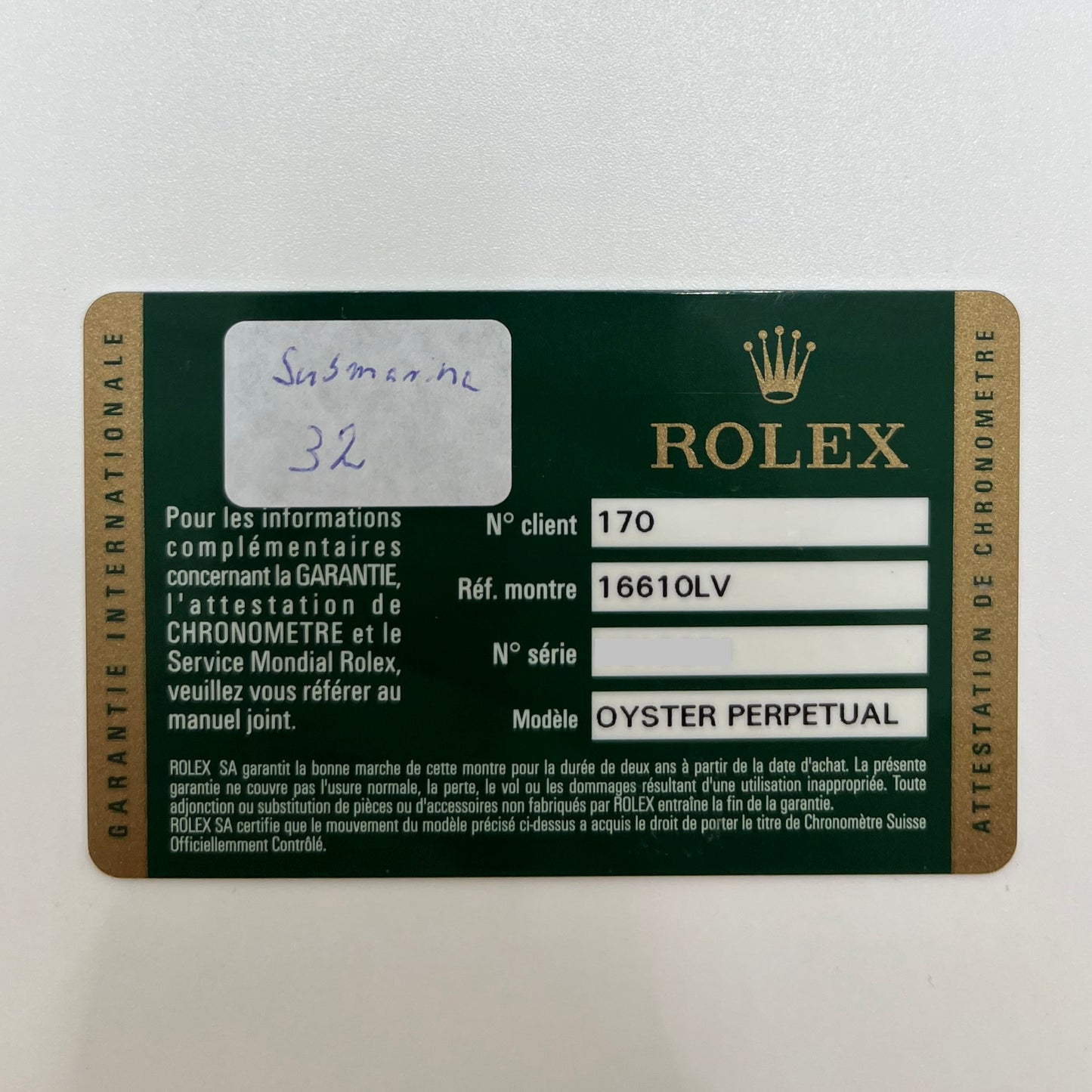 Rolex Submariner Date Ref. 16610LV NOS FULL-SET, garanzia ITA