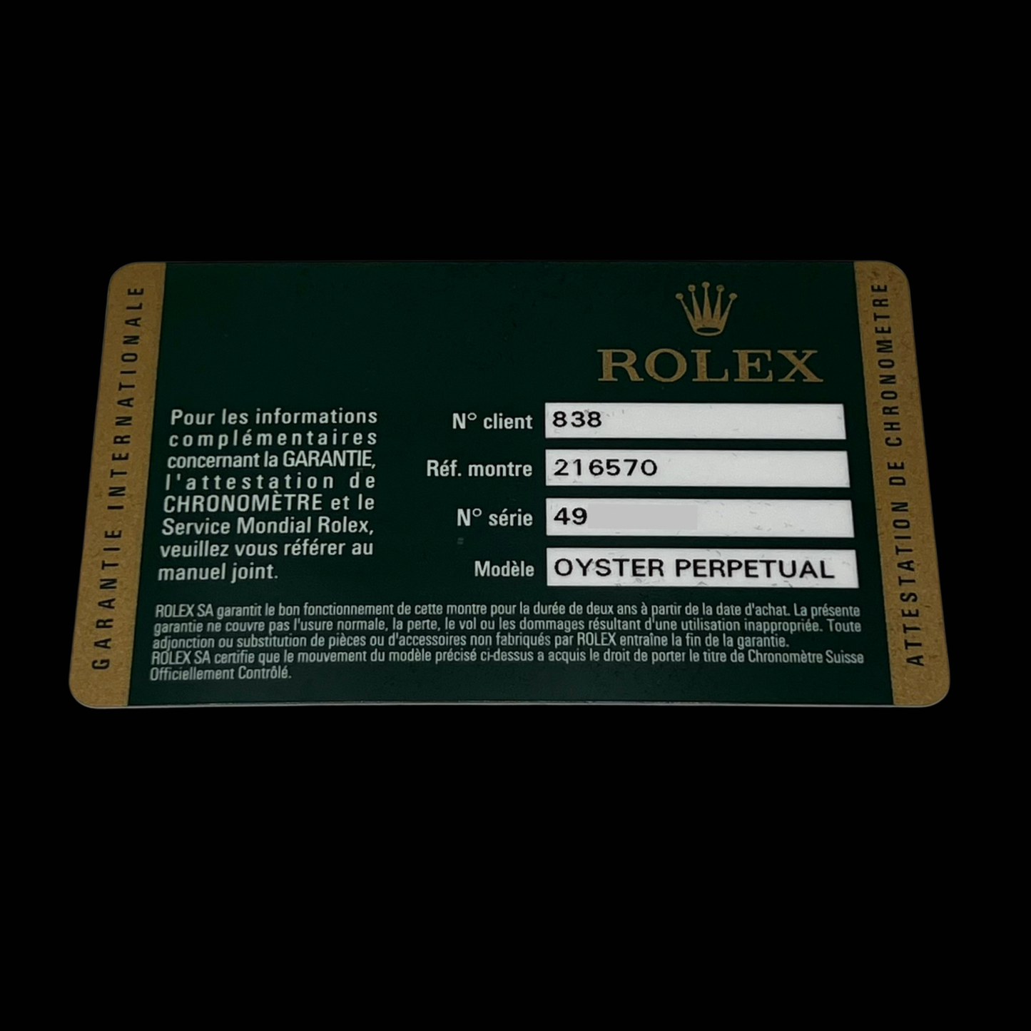 Rolex Explorer II Ref. 216570 year 2014