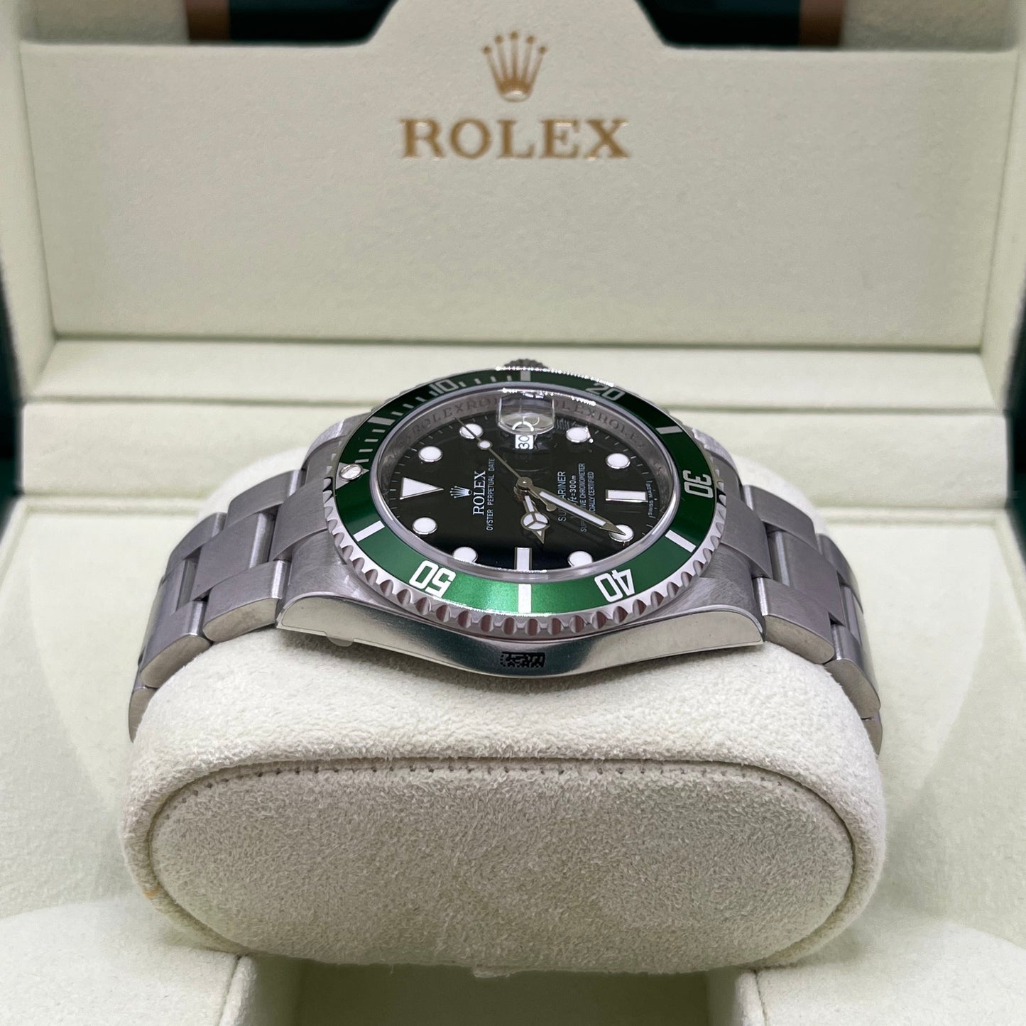 Rolex Submariner Date Ref. 16610LV NOS FULL-SET, garanzia ITA