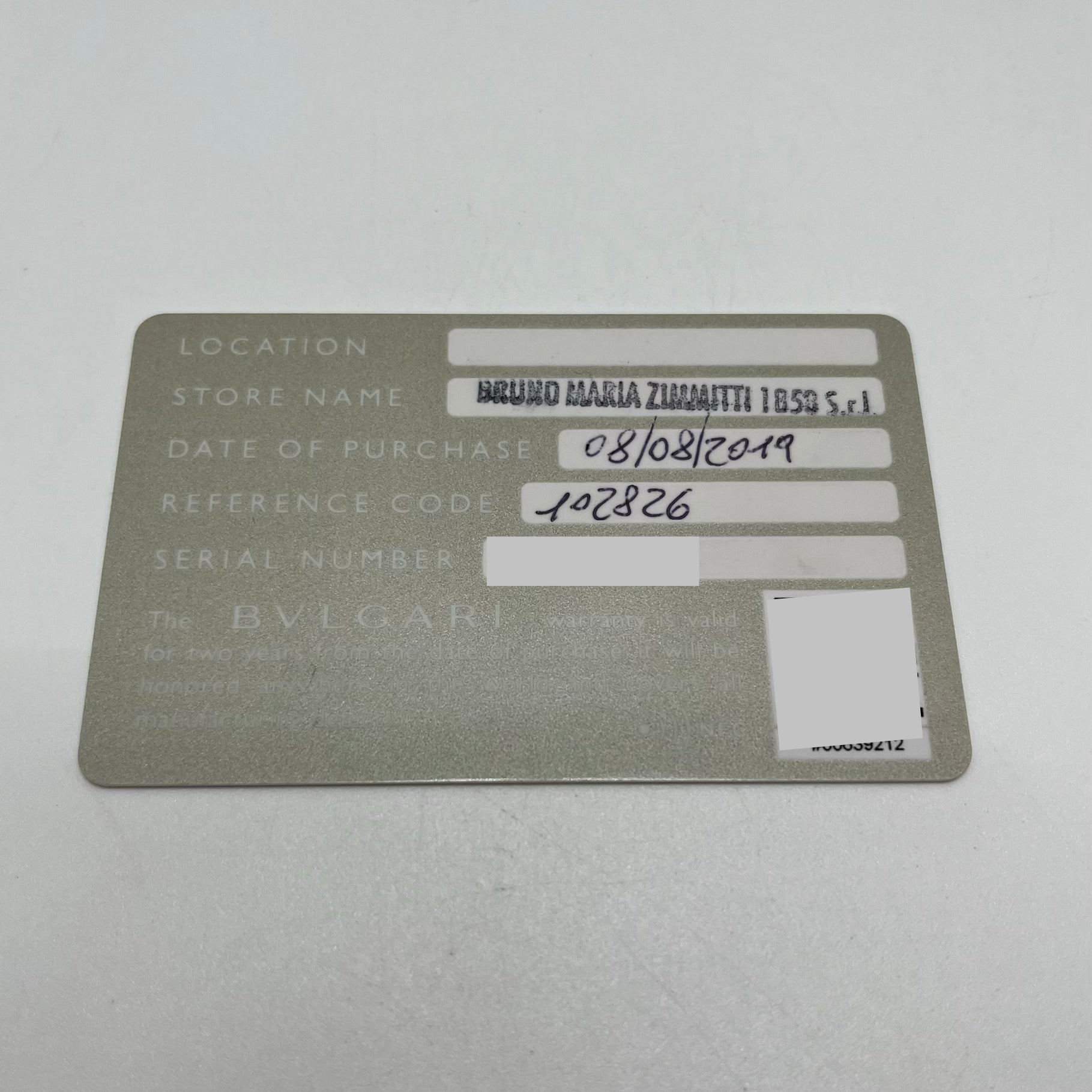 Bulgari Serpenti Tubogas Ref. 102826 Year 2019