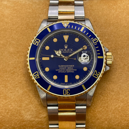 Rolex Submariner Date Ref. 16803 Never Polished Full-Set *Italian Papers*